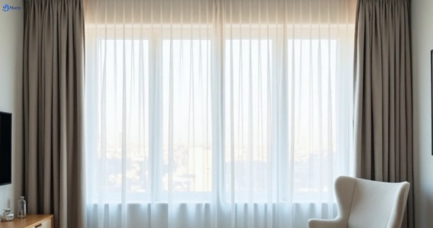 Freshly steam cleaned curtains in mollongghip-vic QLD